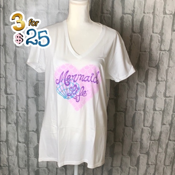 Mermaid Life Tops - Mermaid life tee. NWT.🌟🌟🌟3/$25